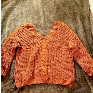 Coral Sweater size Large